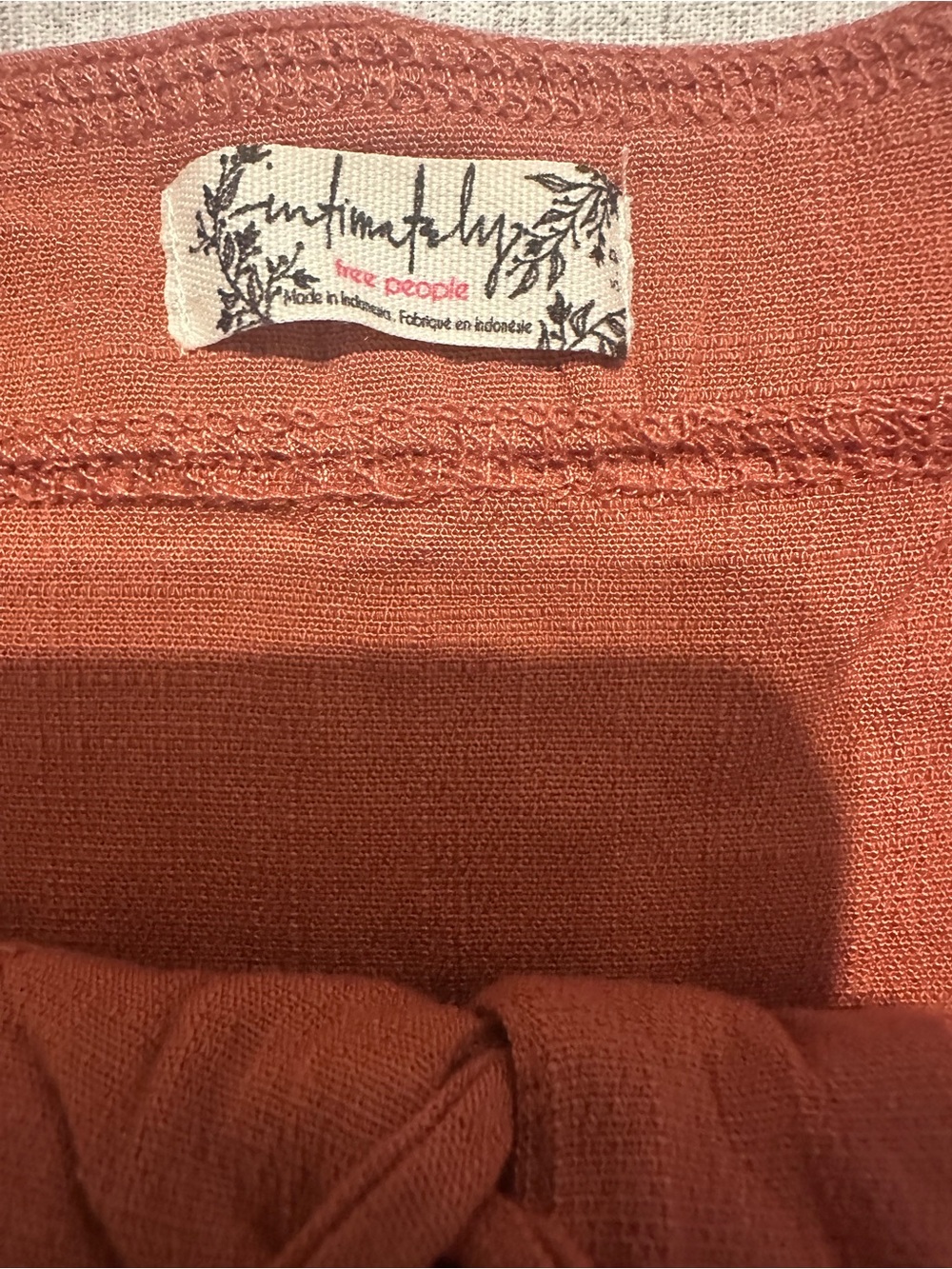 Free People Intimately Rust Knit Top